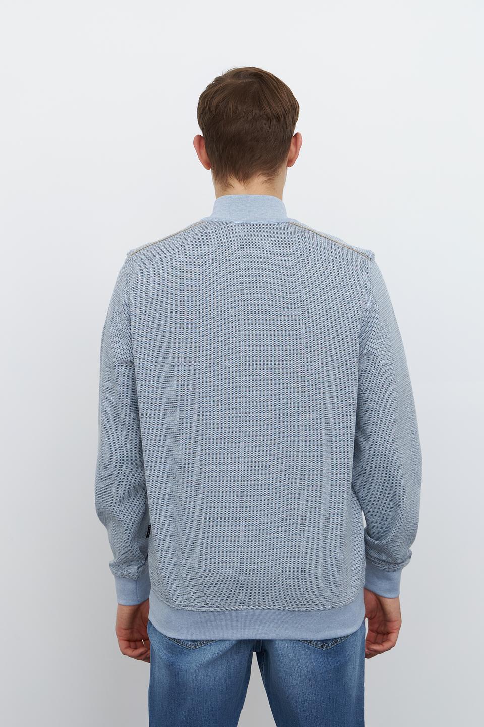 Джемпер Bugatti с молнией голубой