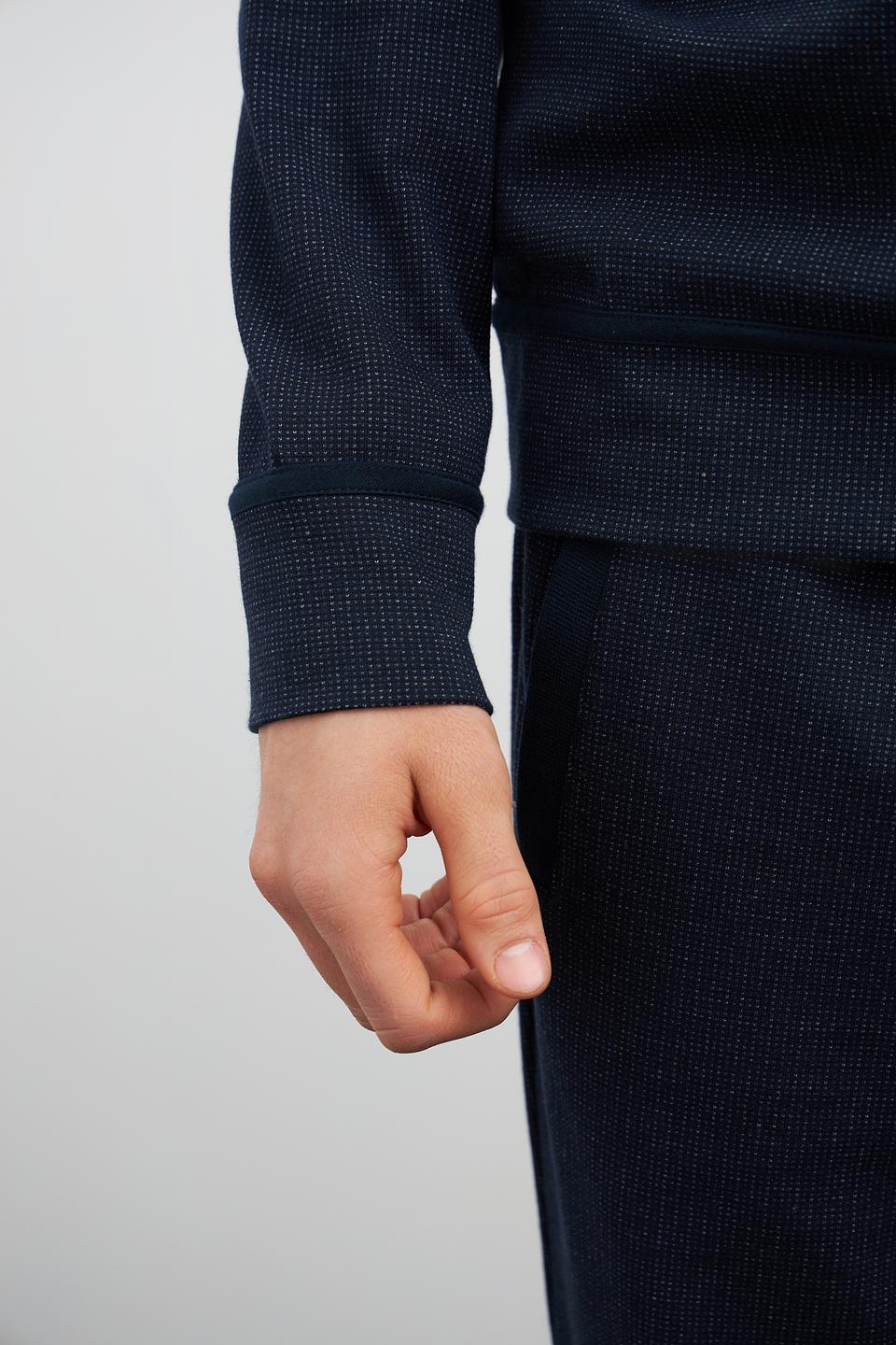 Джемпер Bugatti с молнией темно-синий