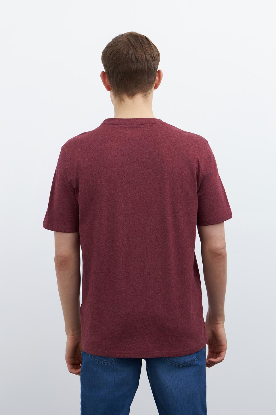 Футболка Casa Moda с принтом бордовый