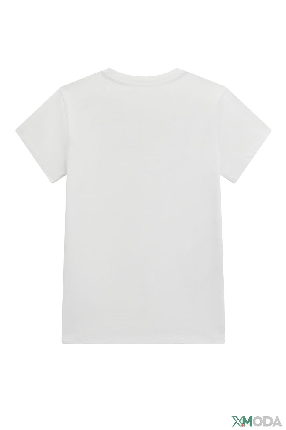 Футболка Guess дев. с бабочками белый