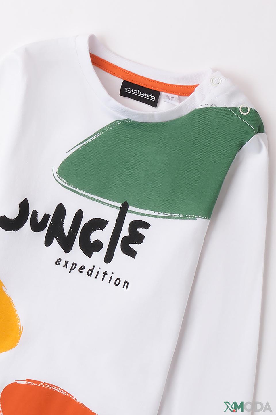 Джемпер Sarabanda "Jungle expedition" белый