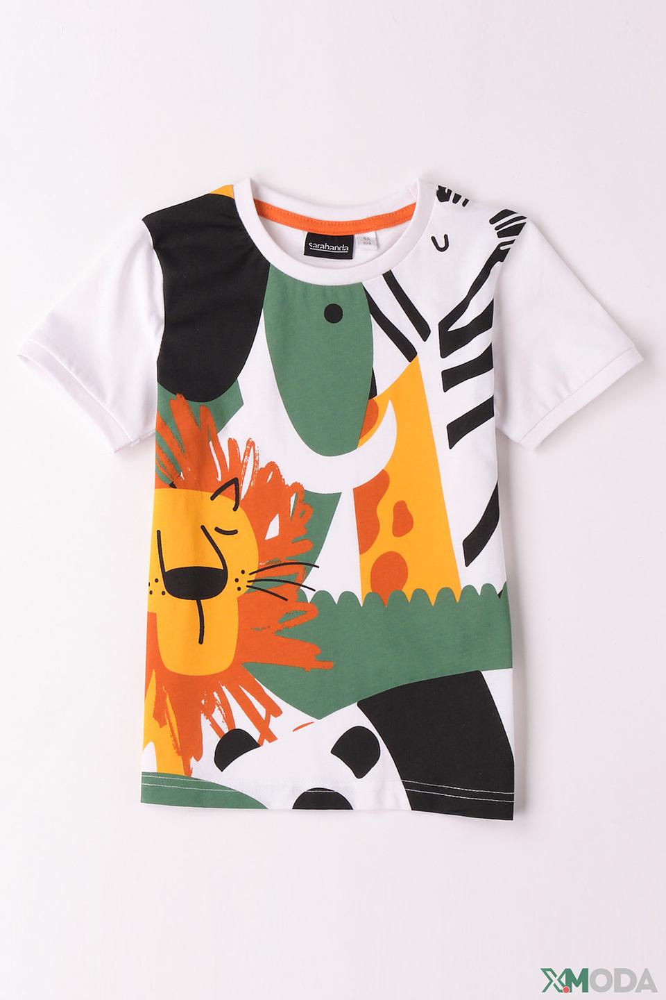 Футболка Sarabanda с принтом животных