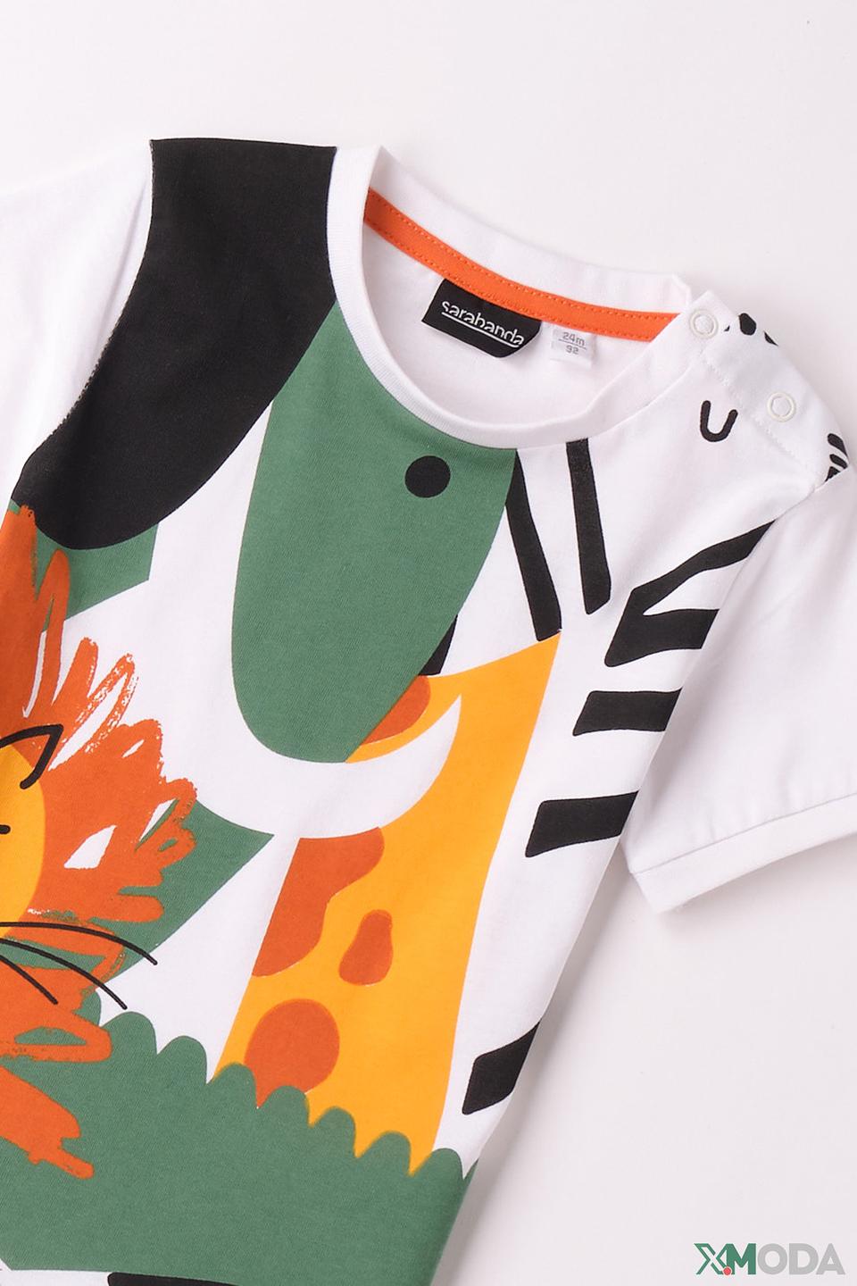 Футболка Sarabanda с принтом животных