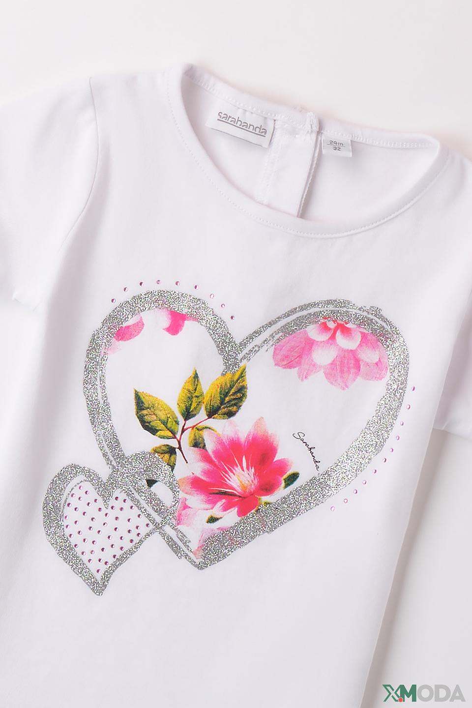 Футболка Sarabanda дев. с сердцем