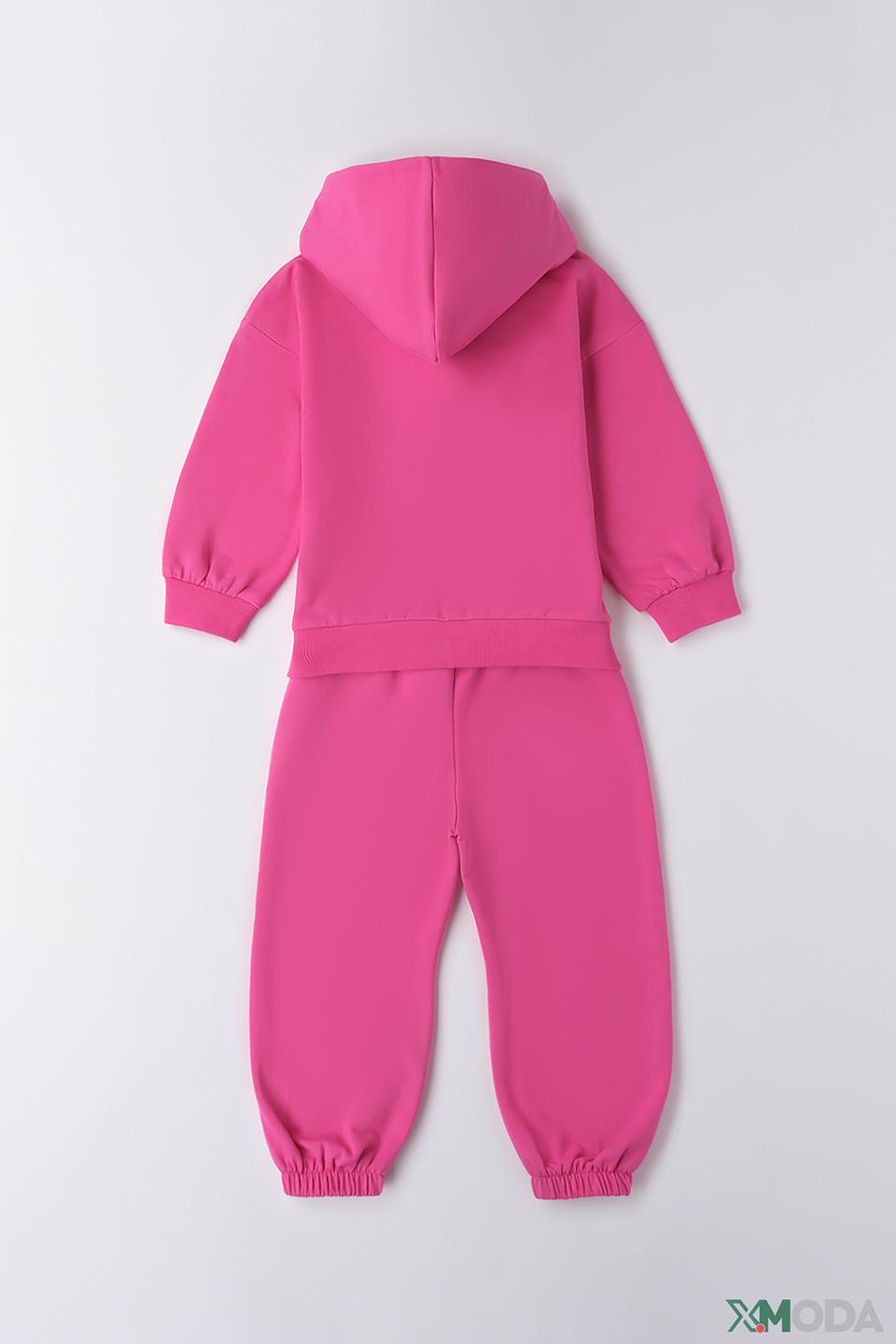 Джемпер Sarabanda с мишкой фуксия