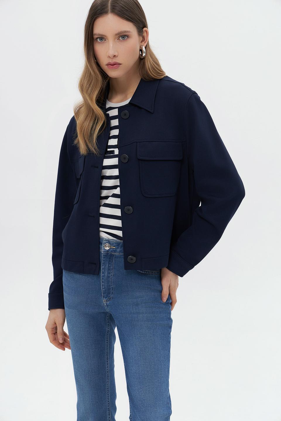 Жакет MORE and MORE тёмно-синий