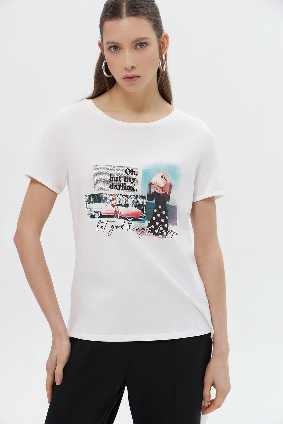 Футболка More and More с принтом