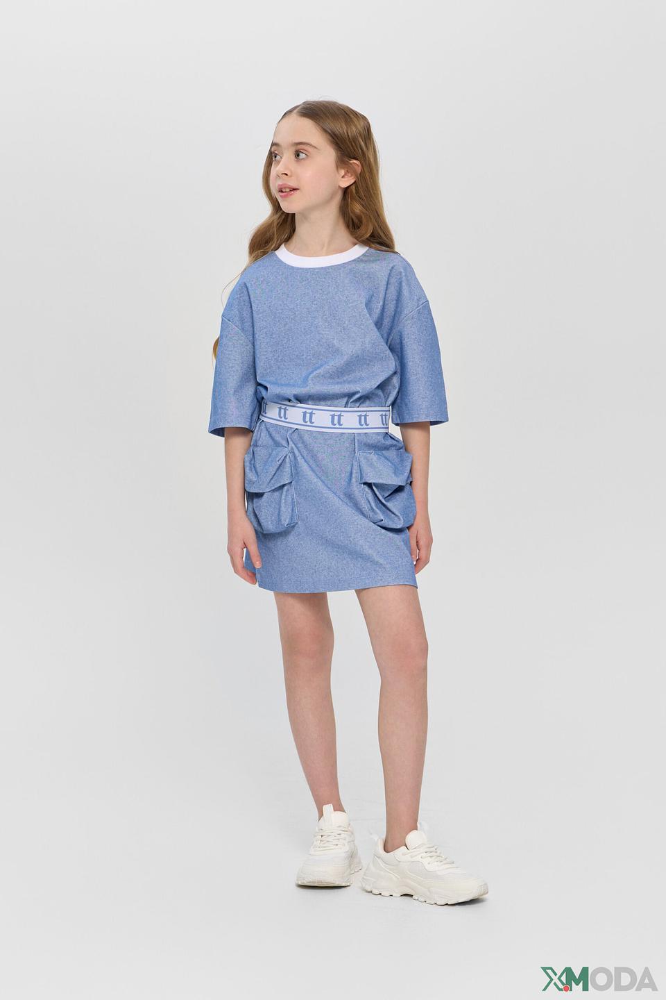 Платье Choupette дев. джинсовое