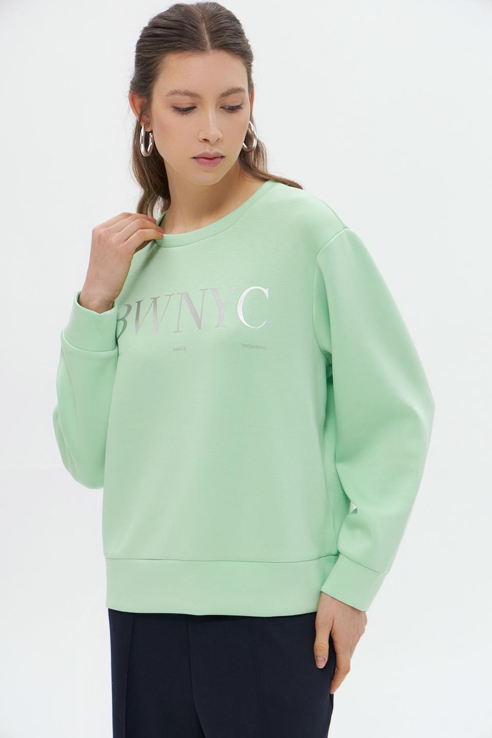 Пуловер Broadway NYC мятный