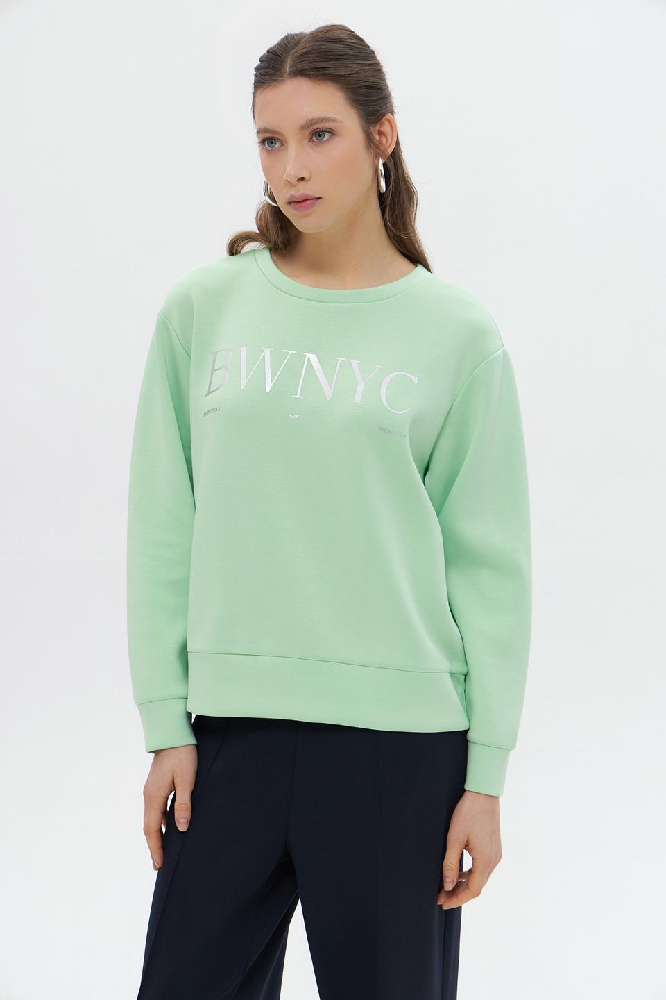 Пуловер Broadway NYC мятный