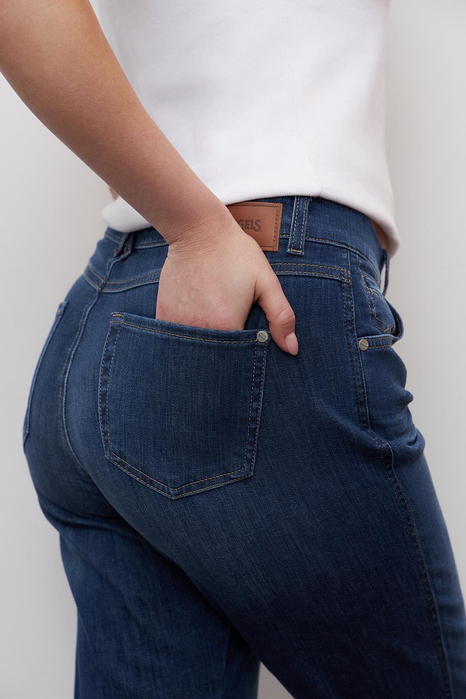 Джинсы Angels укороченные тёмно-синие