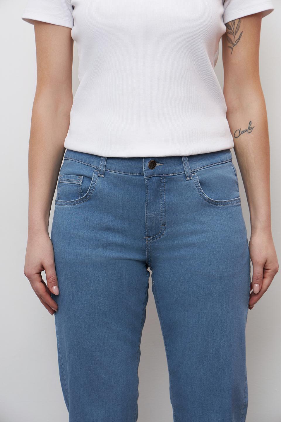 Джинсы Angels прямого кроя голубые