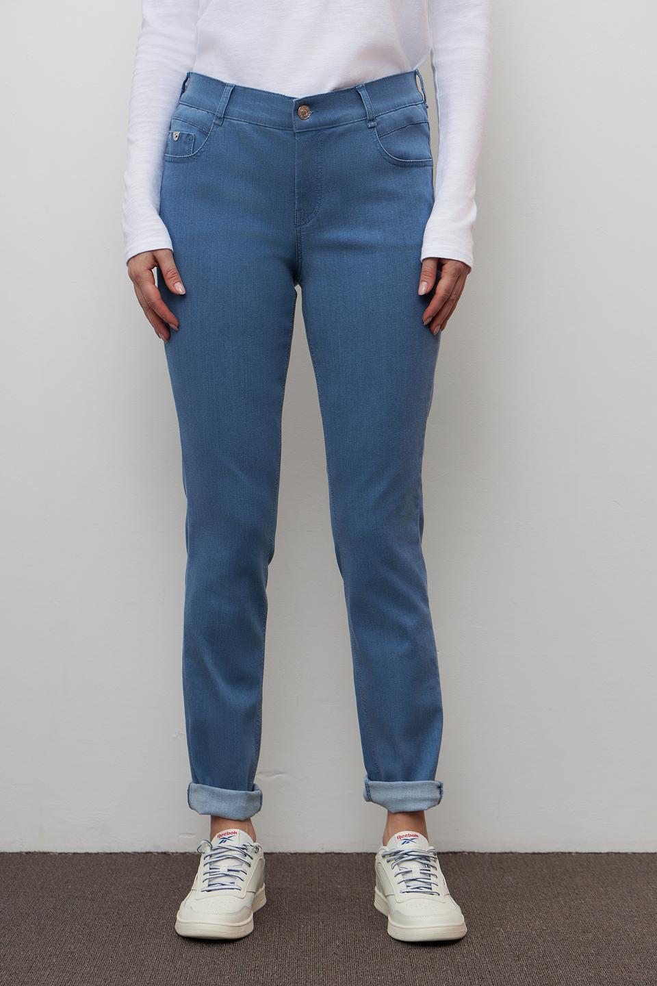 Джинсы Gardeur голубые с манжетами