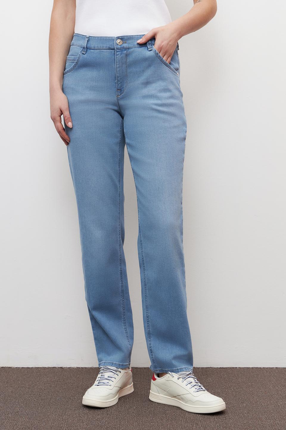 Джинсы Gardeur прямого кроя голубые