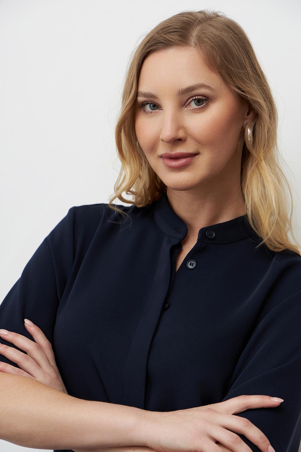 Платье рубашка Seidensticker тёмно-синее