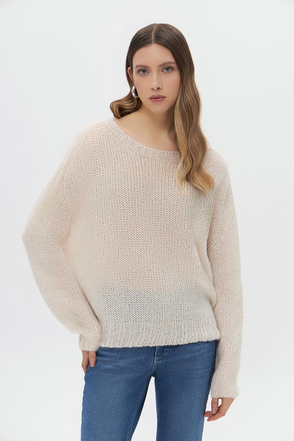 Пуловер Rich and Royal бежевый