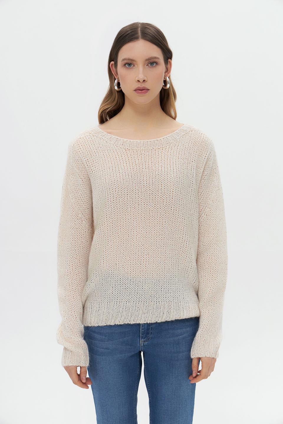 Пуловер Rich and Royal бежевый