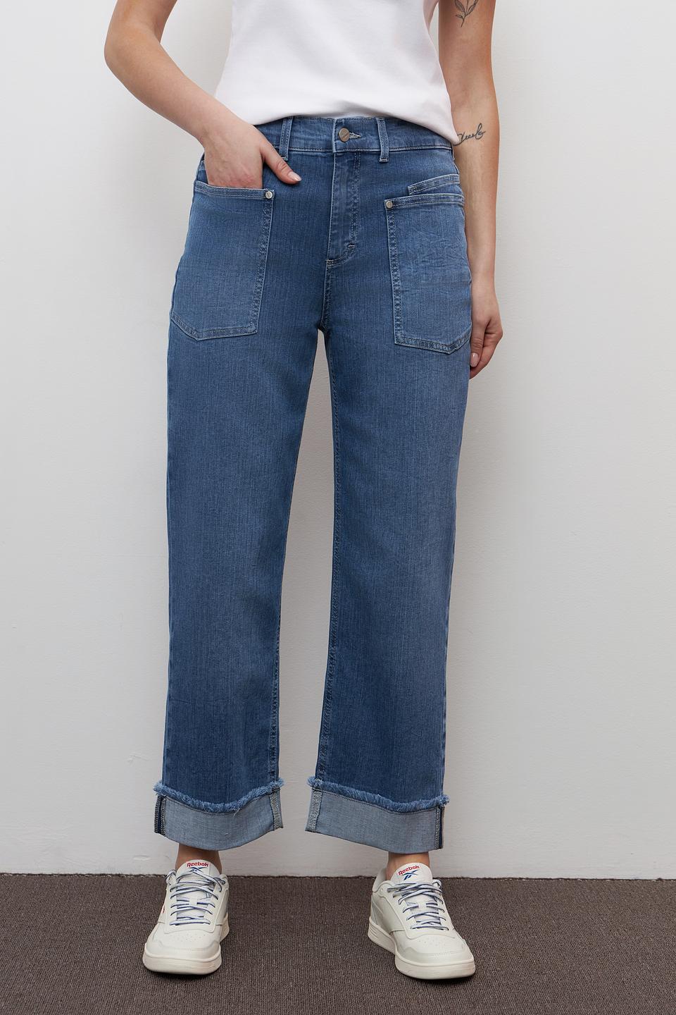 Джинсы Angels с карманами голубые