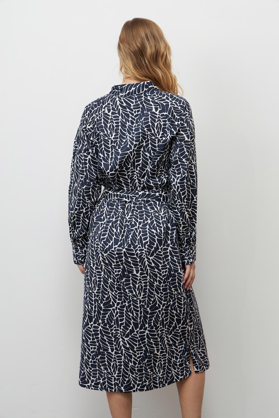 Платье Bugatti с принтом листьев