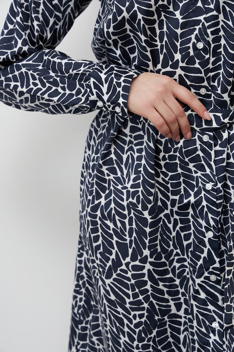 Платье Bugatti с принтом листьев