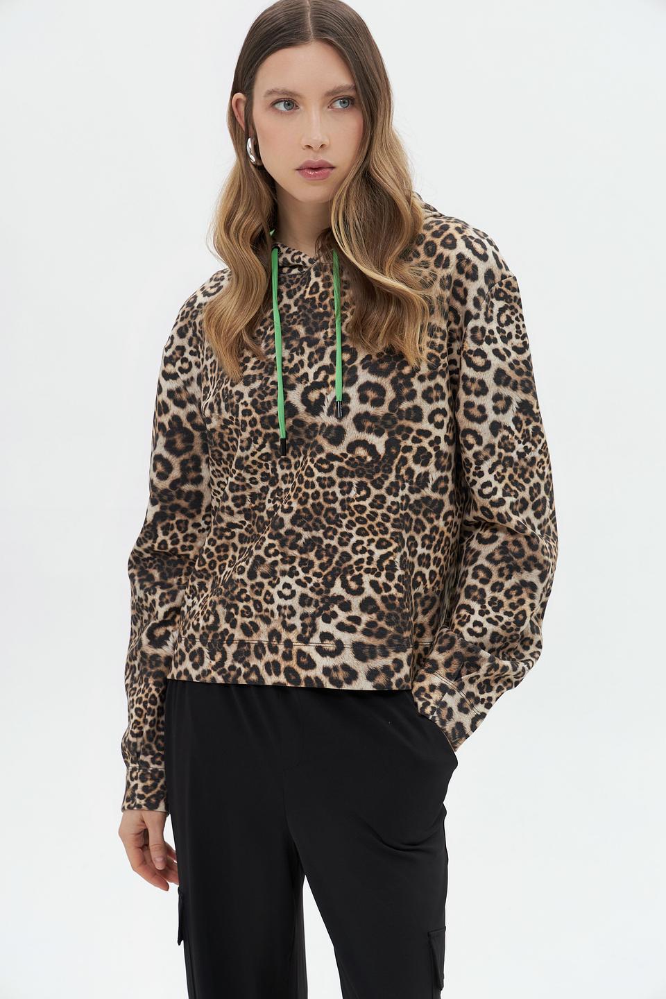 Пуловер Marc Cain леопардовый