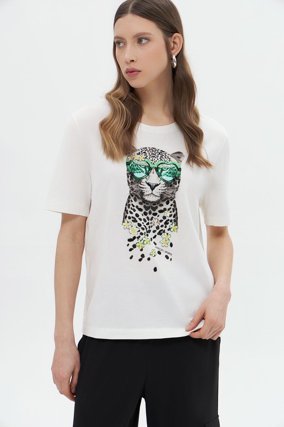Футболка Marc Cain с леопардом