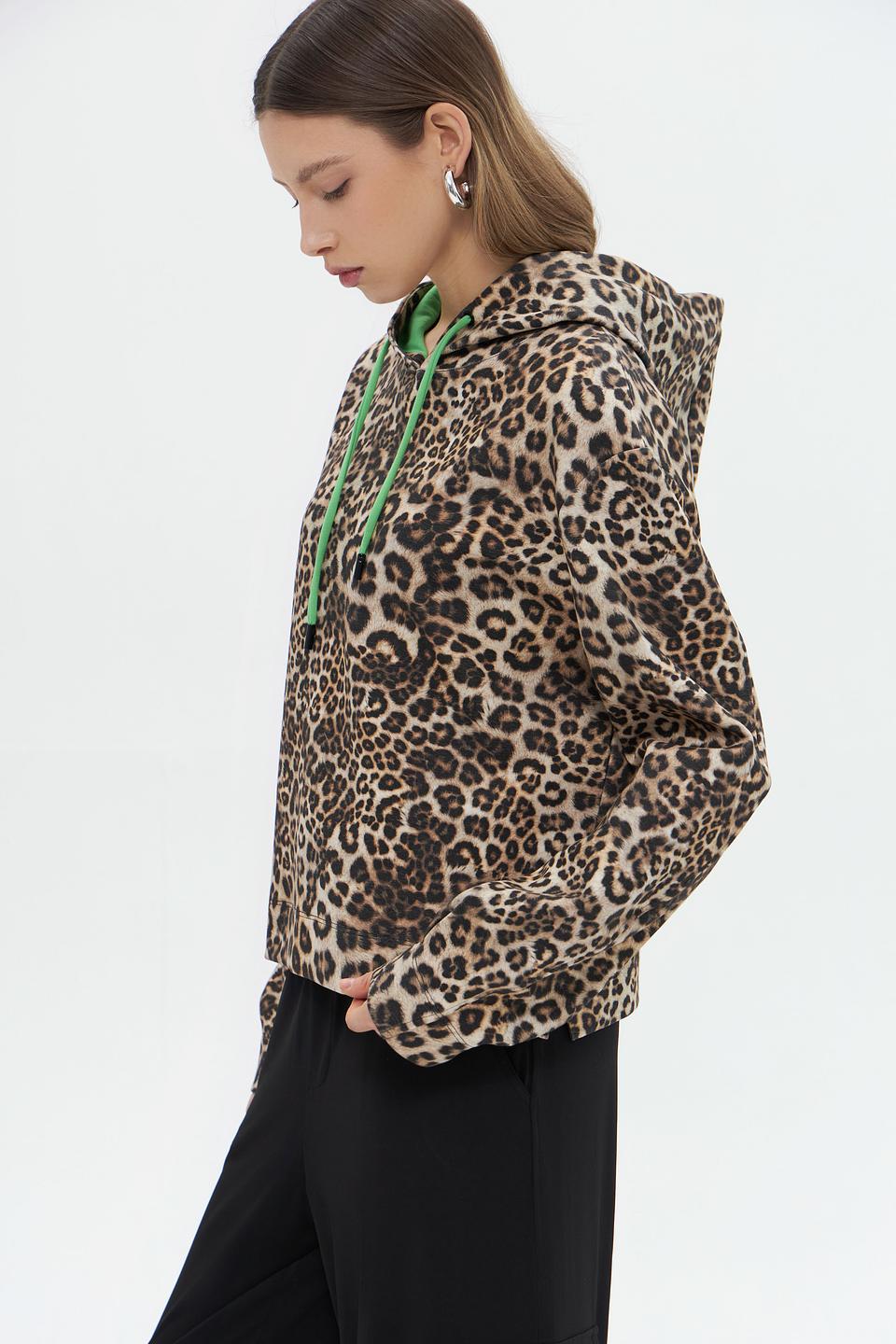 Пуловер Marc Cain леопардовый