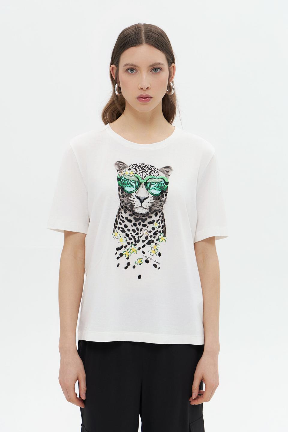 Футболка Marc Cain с леопардом