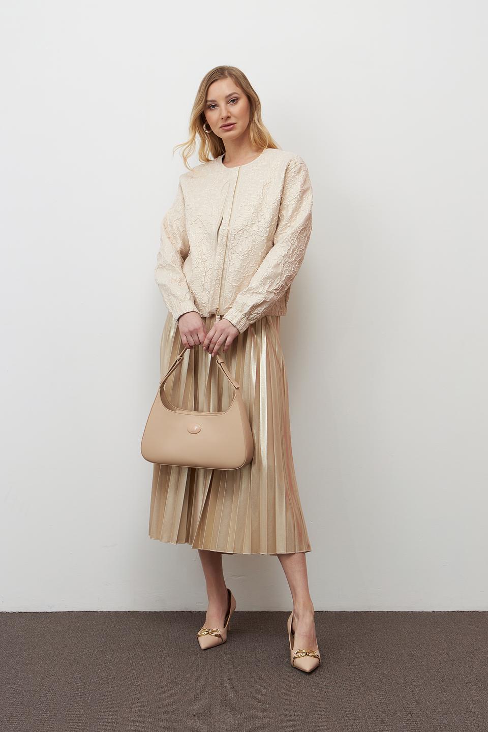 Жакет Lecomte с вышивкой бежевый