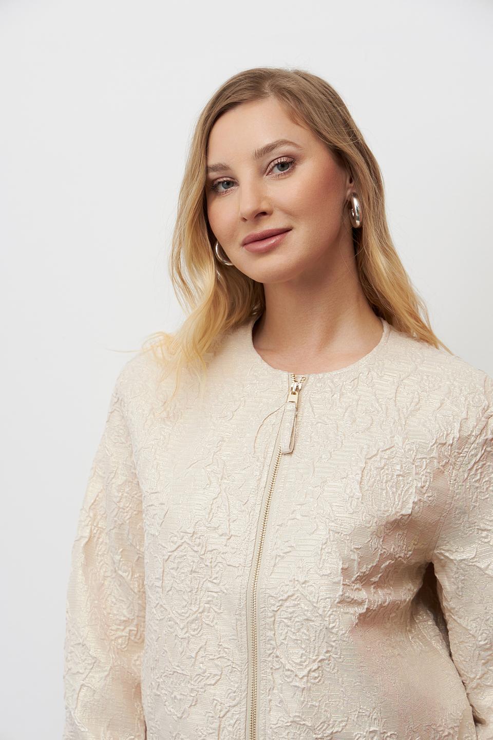 Жакет Lecomte с вышивкой бежевый