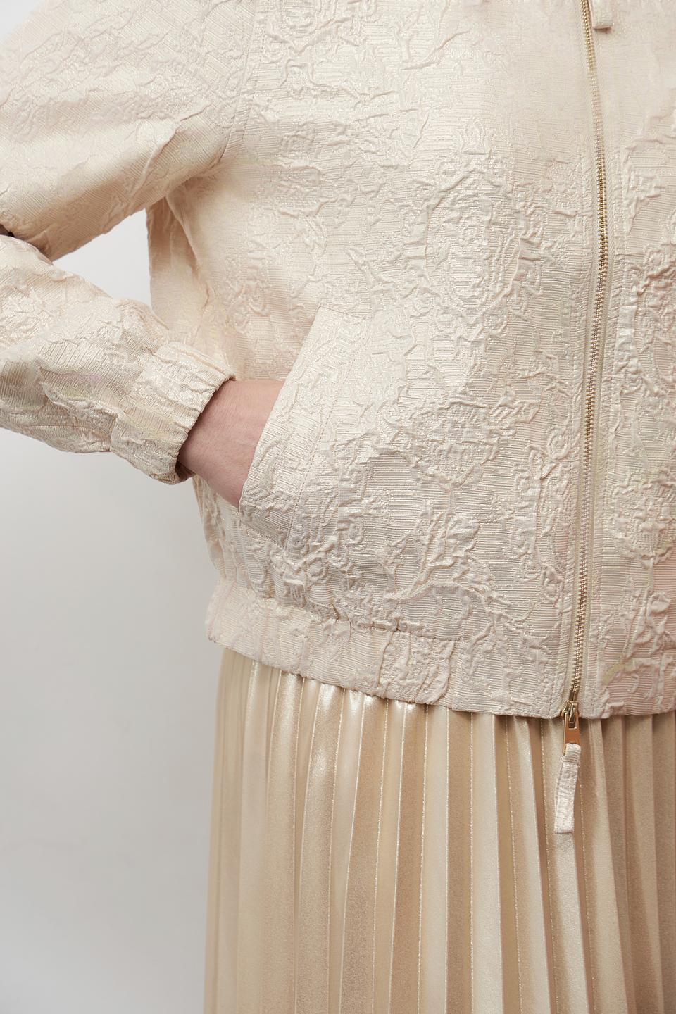 Жакет Lecomte с вышивкой бежевый