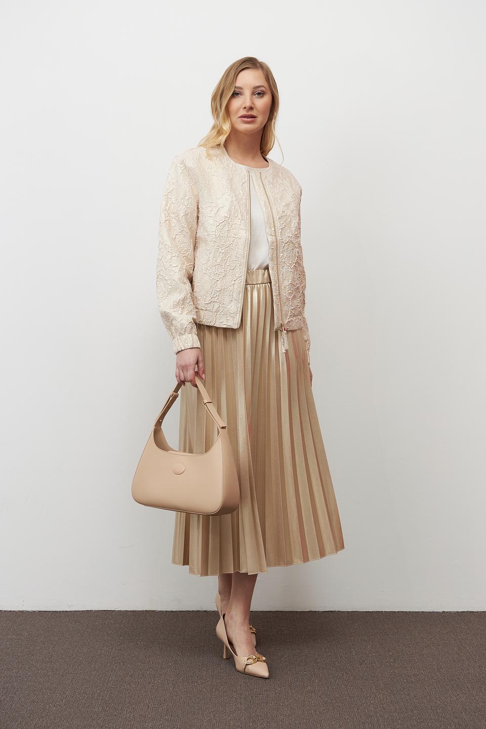 Юбка Lecomte плиссированная золотистая