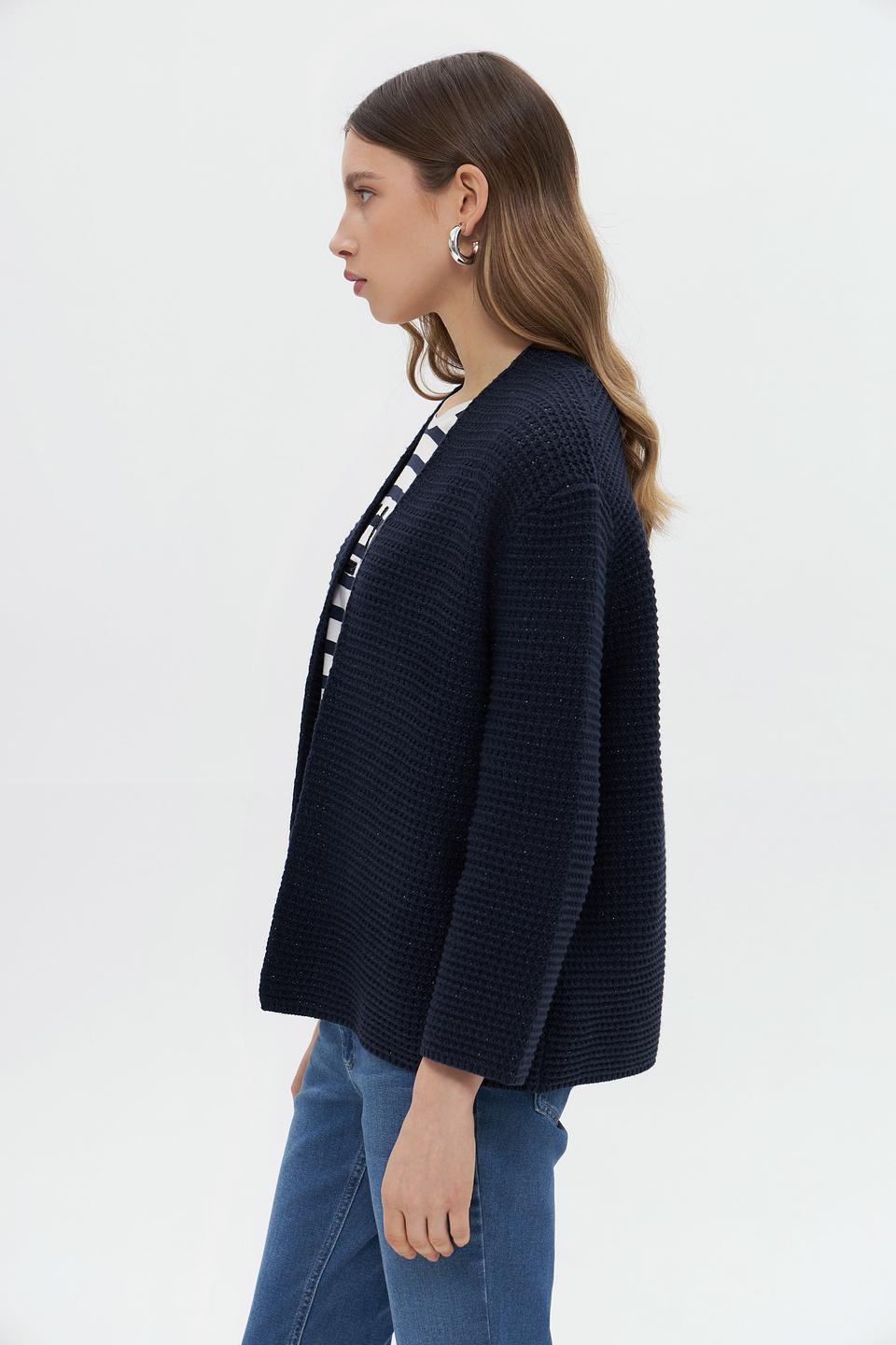 Жакет Bianca вязаный тёмно-синий