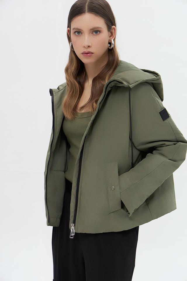 Куртка Marc Cain хаки с капюшоном