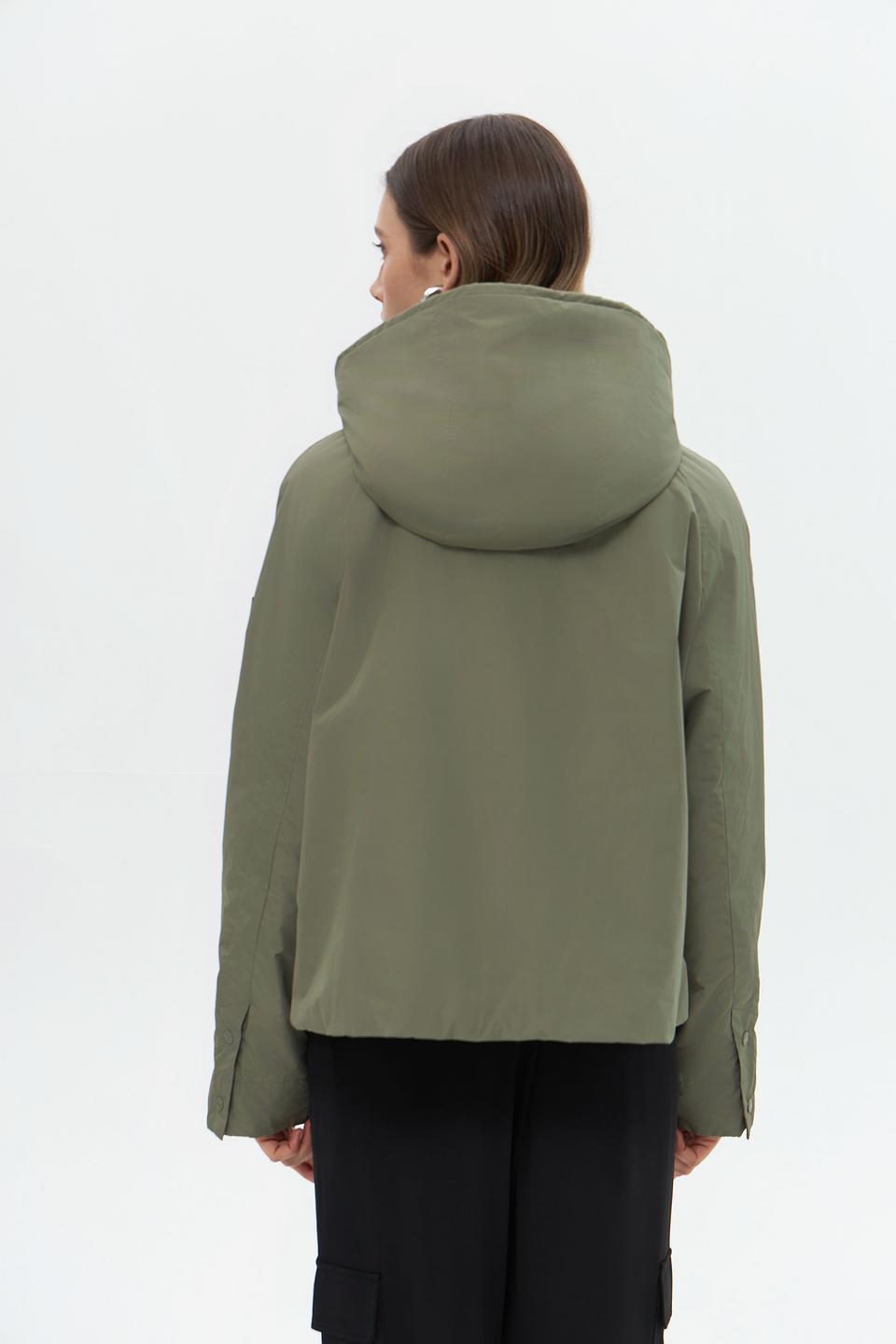 Куртка Marc Cain хаки с капюшоном