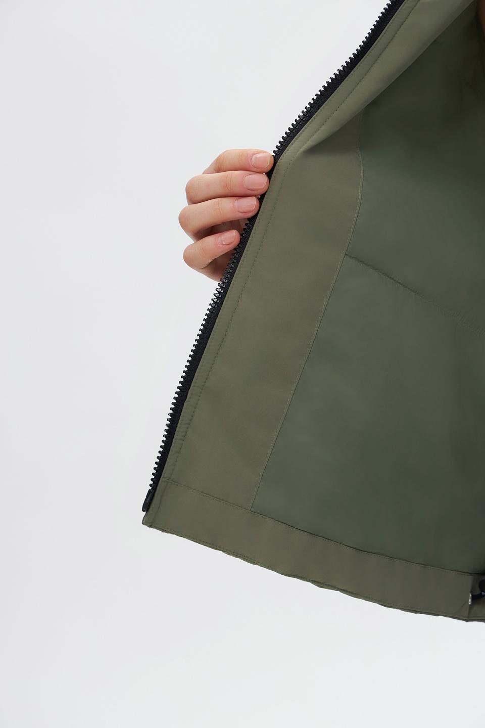 Куртка Marc Cain хаки с капюшоном