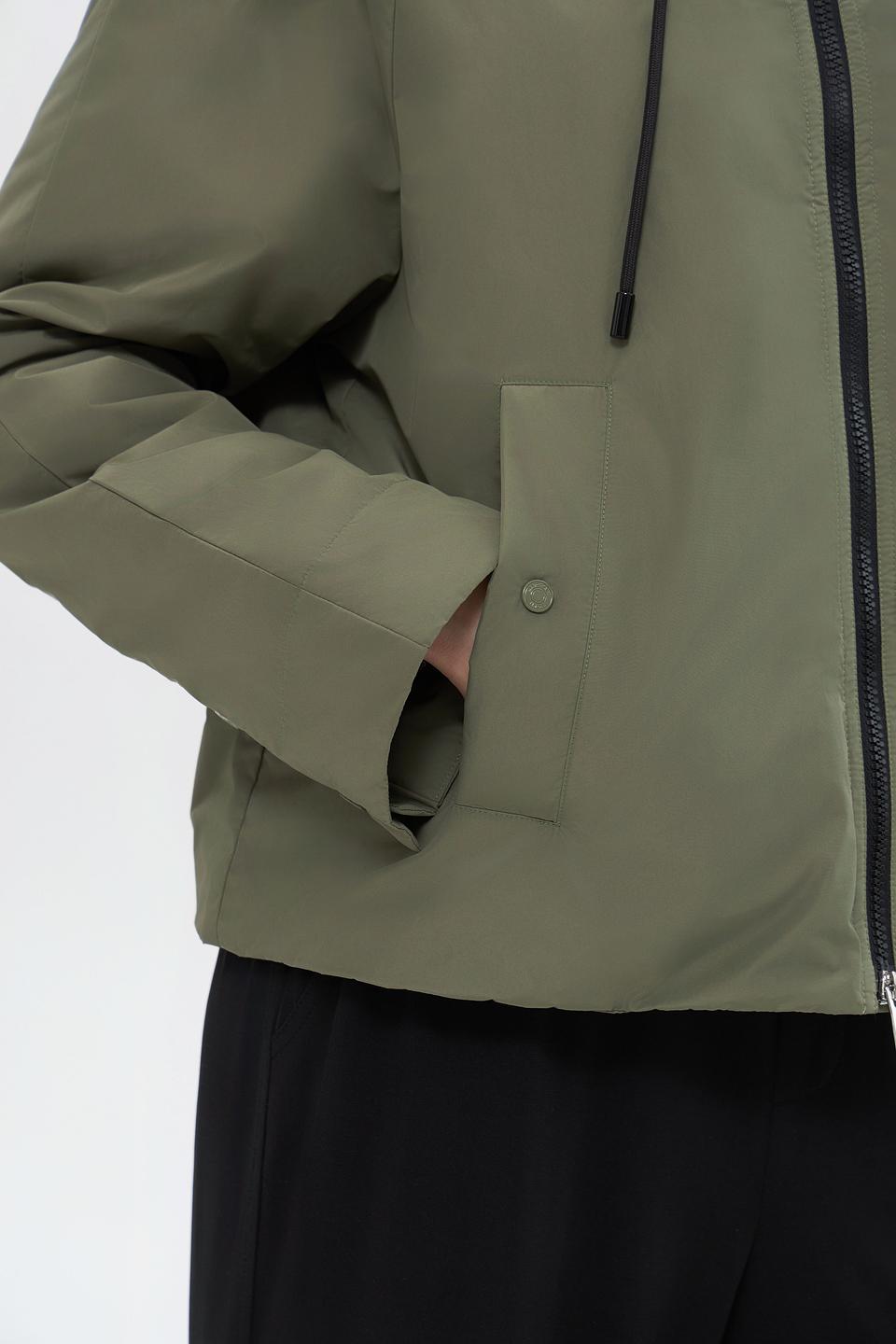 Куртка Marc Cain хаки с капюшоном