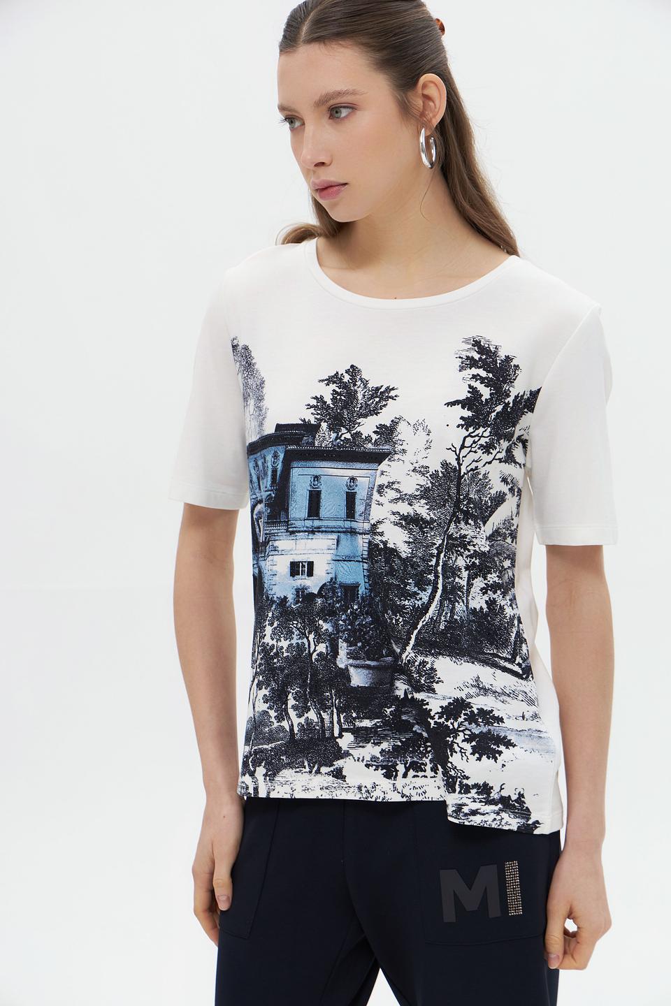 Футболка Monari с принтом "Пейзаж"