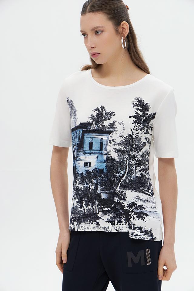 Футболка Monari с принтом "Пейзаж"