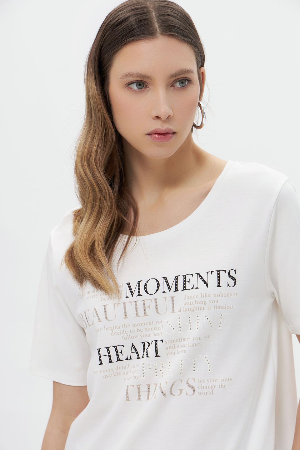 Футболка Monari с принтом белый