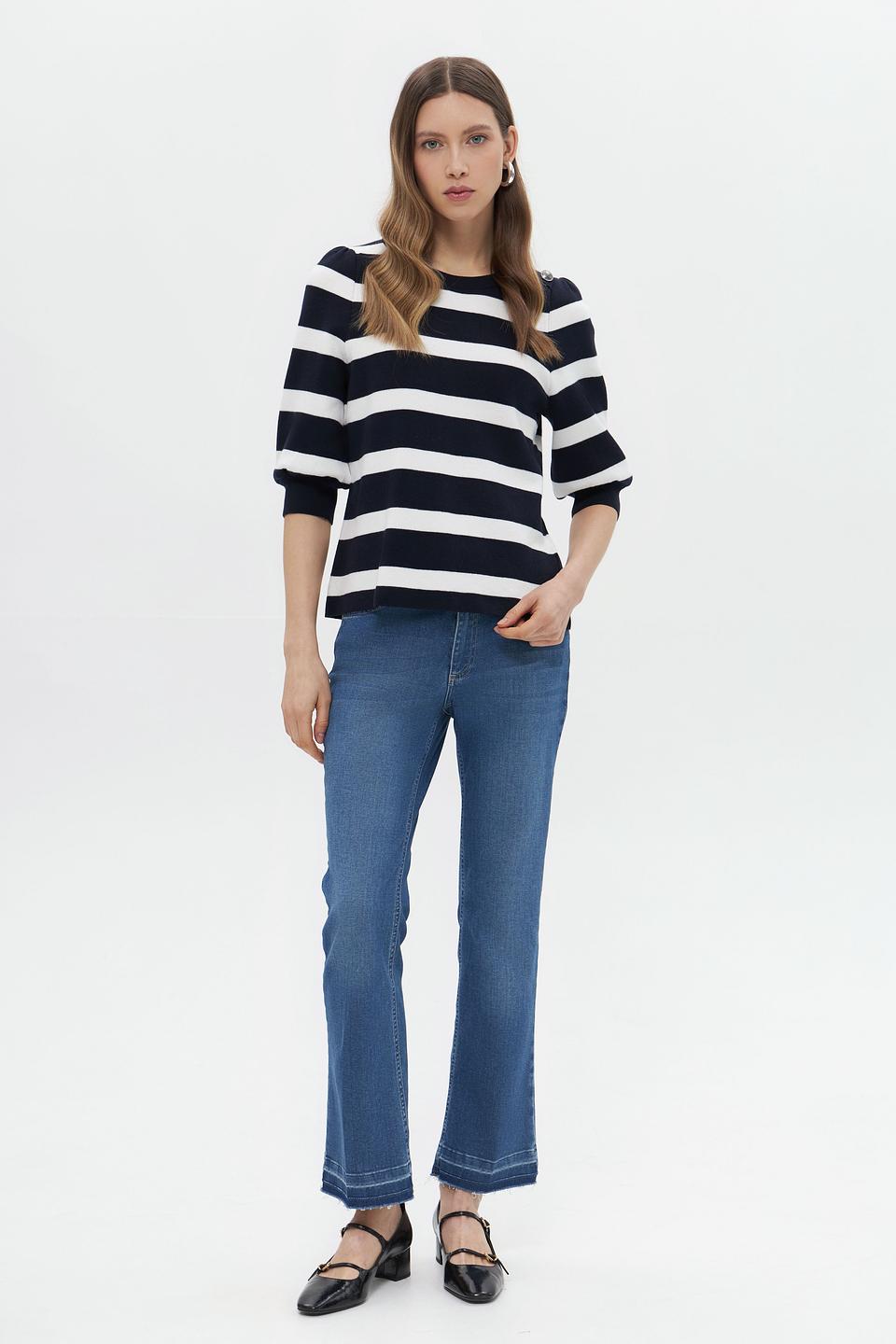 Пуловер Monari в полоску