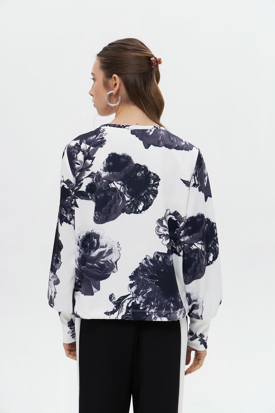 Пуловер Monari с цветочным принтом