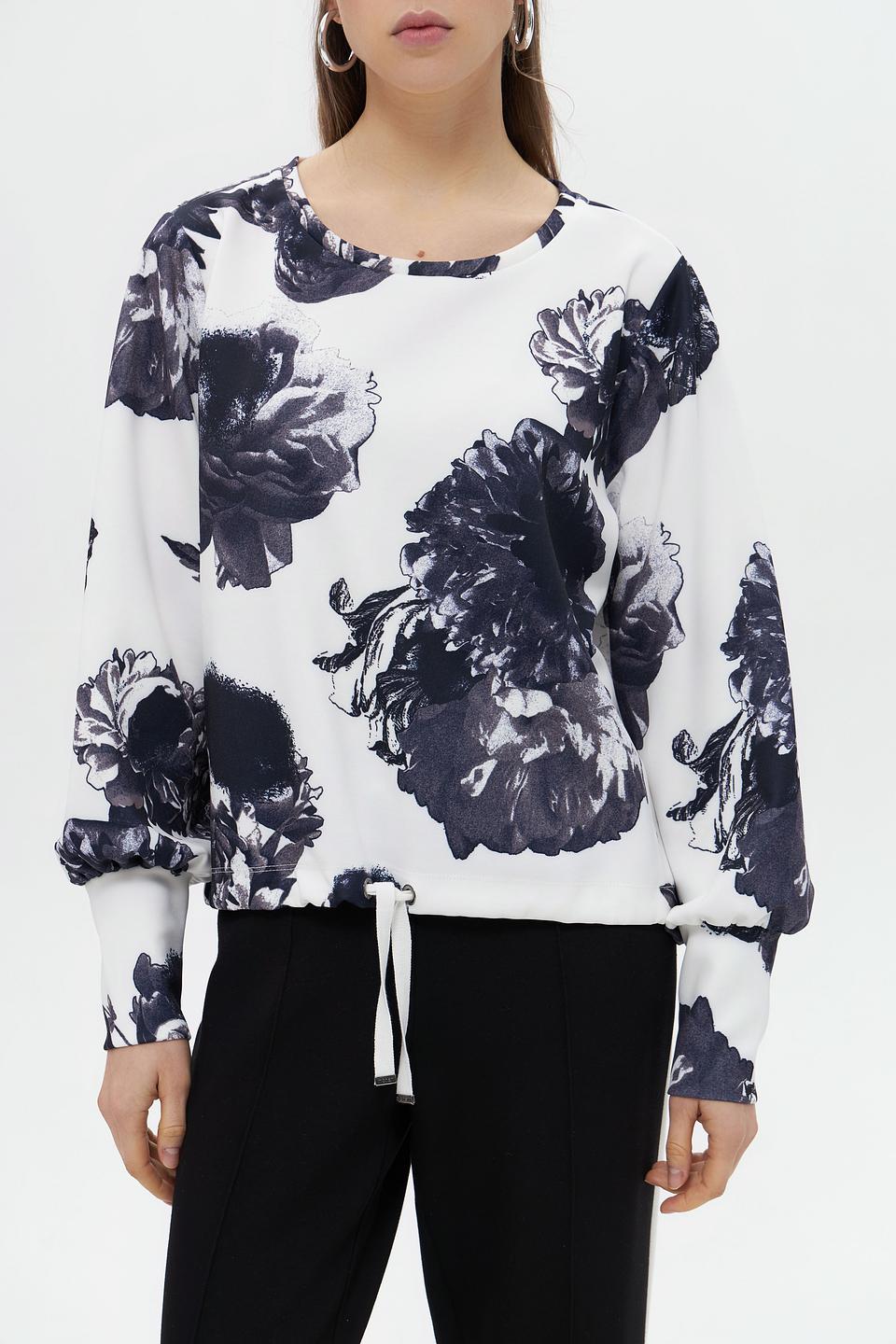 Пуловер Monari с цветочным принтом