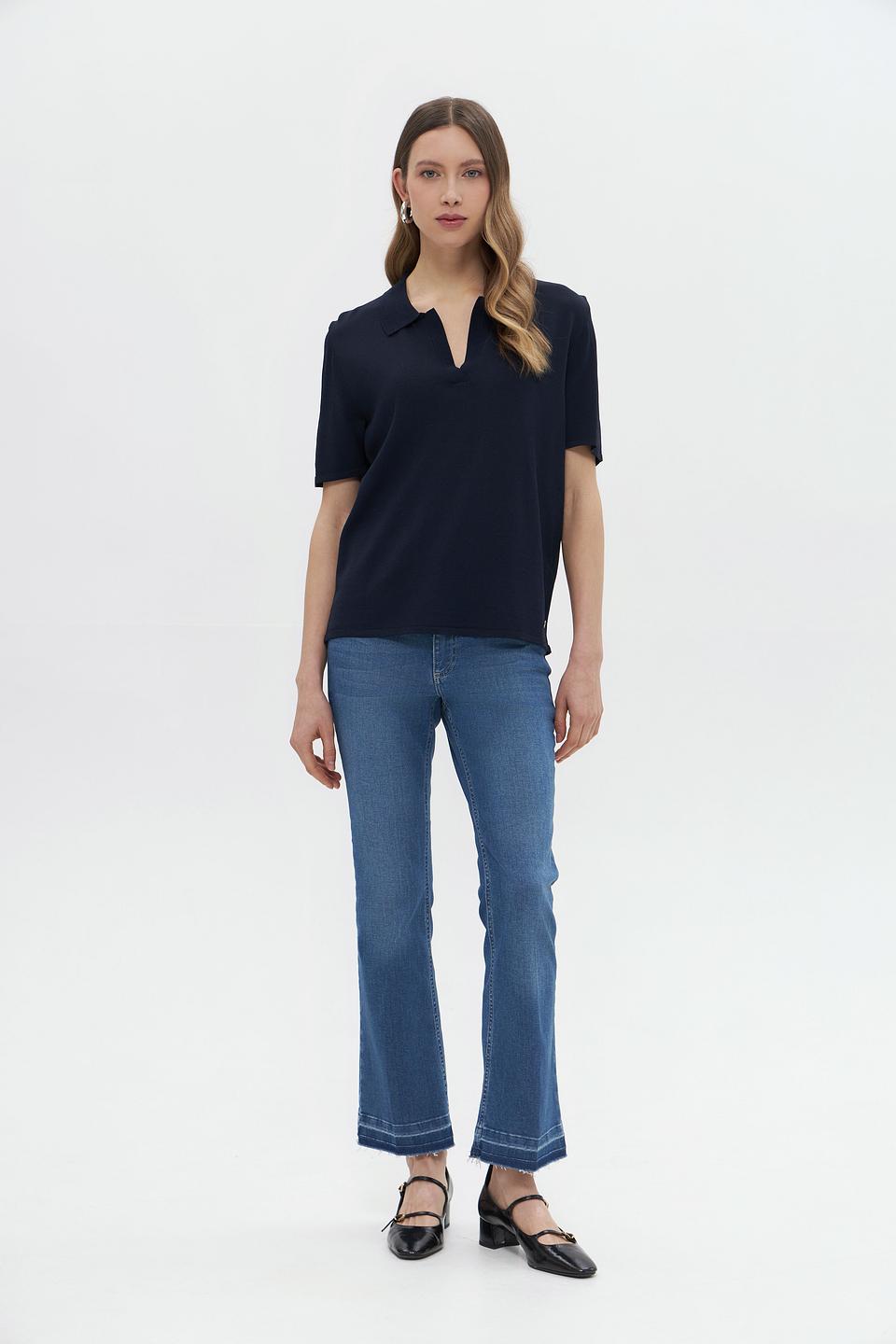 Пуловер Monari с воротником-поло