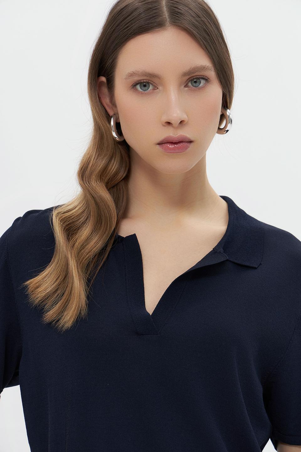 Пуловер Monari с воротником-поло