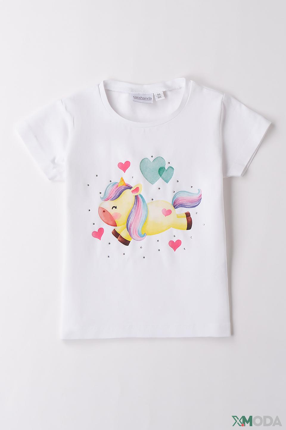 Футболка Sarabanda дев. с единорогом