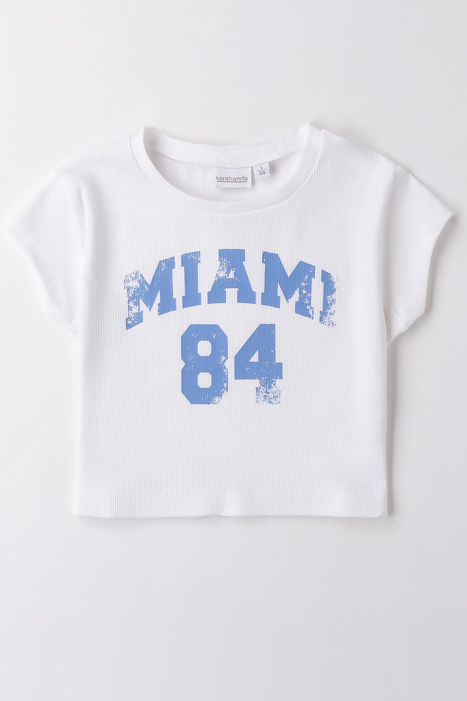 Футболка Sarabanda дев. с принтом Miami