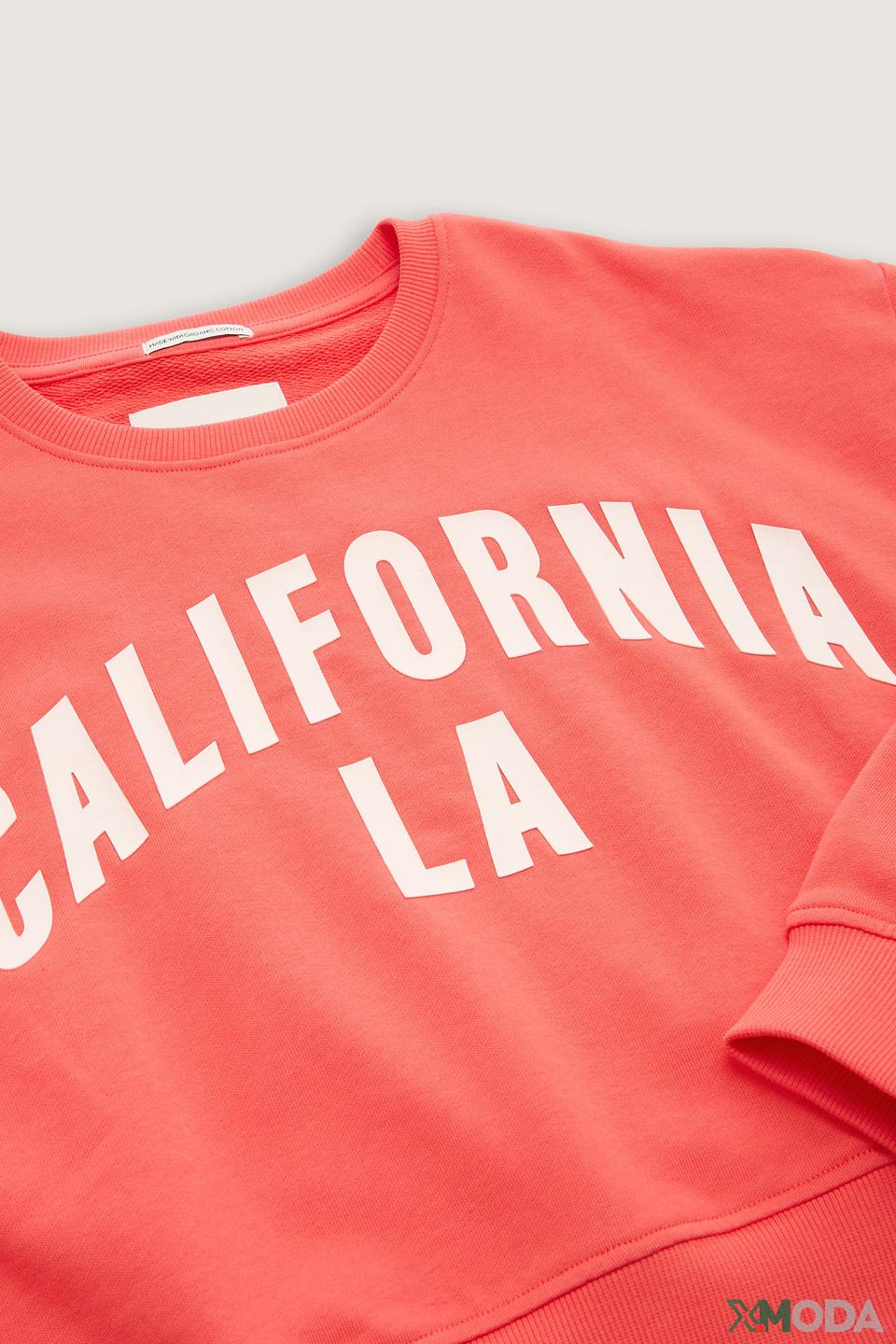 Свитшот Tom Tailor California коралловый