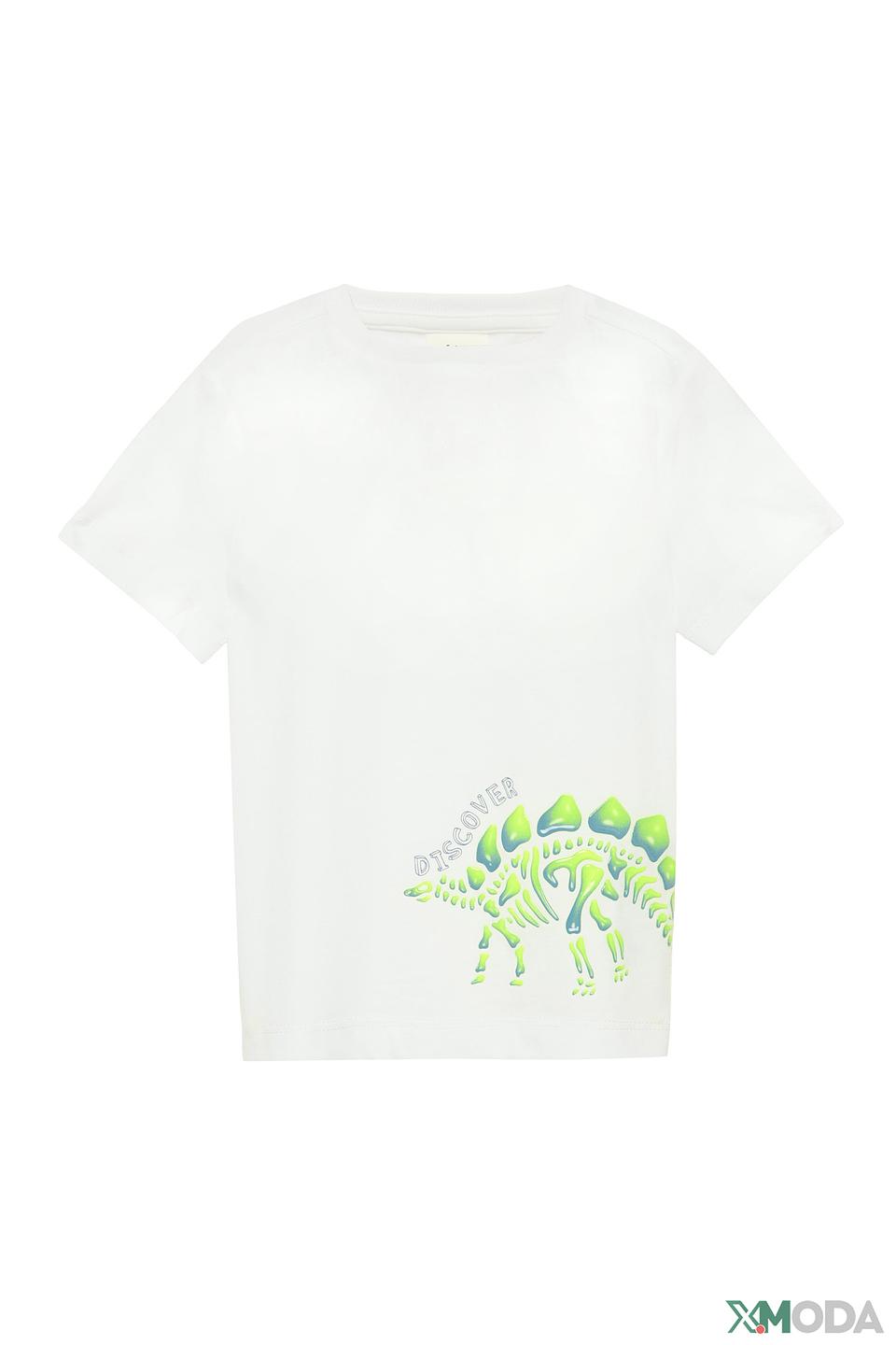 Футболка s.Oliver с динозаврами белый