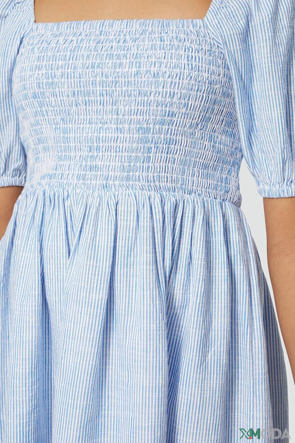 Платье s.Oliver дев. в полоску голубое